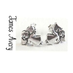 James Avery Guardian Angels 925 Sterling Silver Stud Posts Earrings